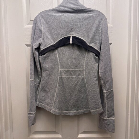 Lululemon Define Jacket pinstripes White Black sz 8 - Picture 5 of 11